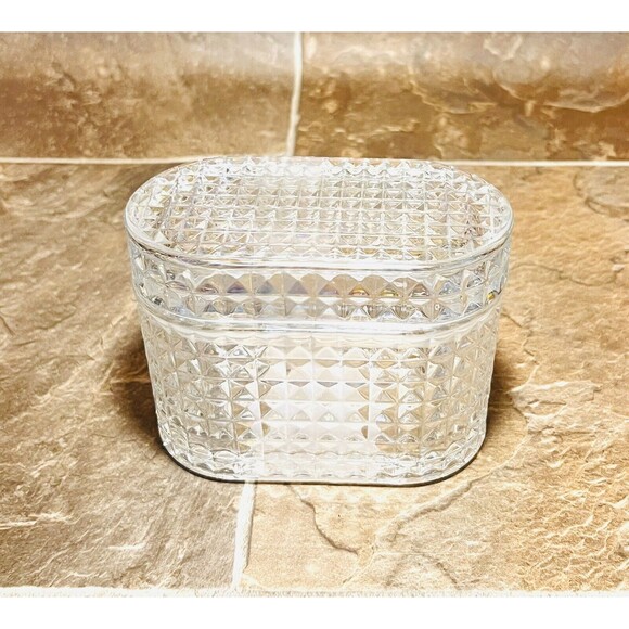 Target Bullseye Playground Glass Trinket Jar Box Jewelry Storage - Iridescent - Picture 3 of 4